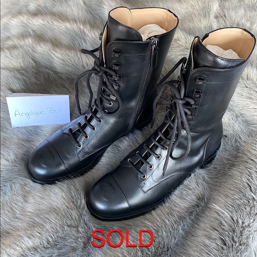 Chanel Combat Boots